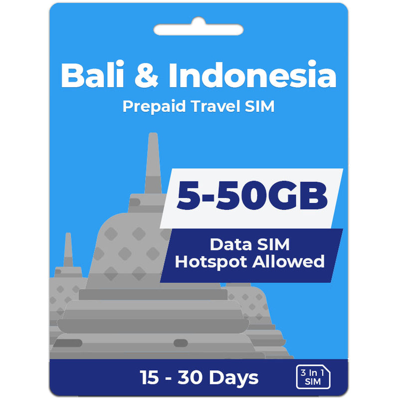 Indonesia Data SIM | 5GB-50GB