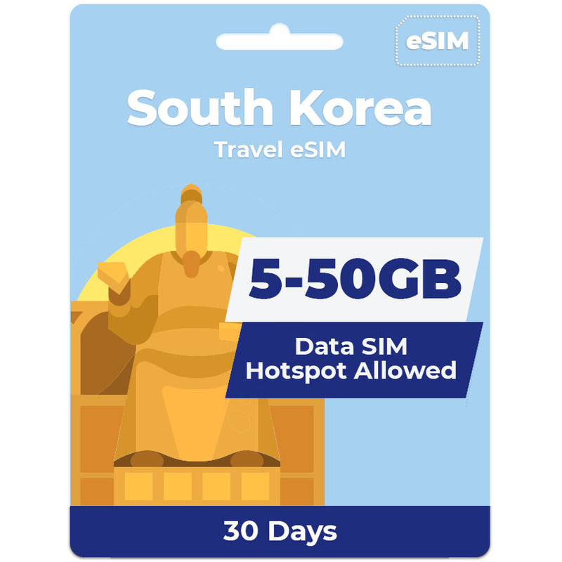 South Korea eSIM | 5GB-50GB