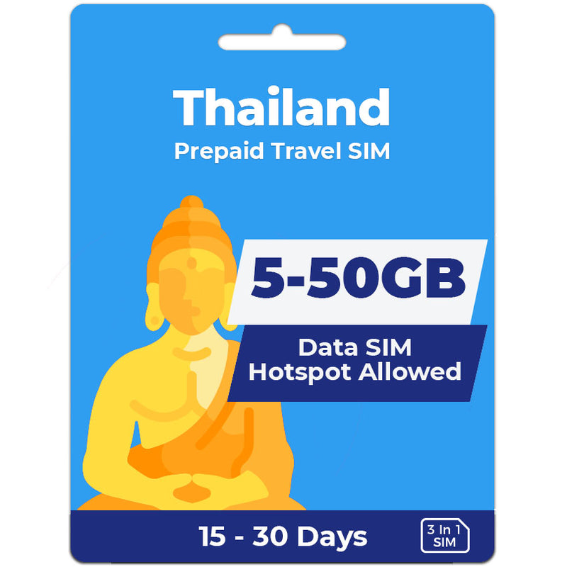 Thailand Data SIM | 5GB-50GB