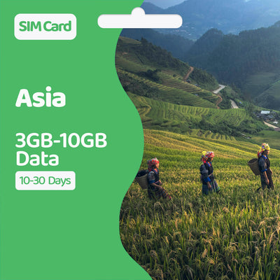 Asia Data SIM | 3GB-10GB