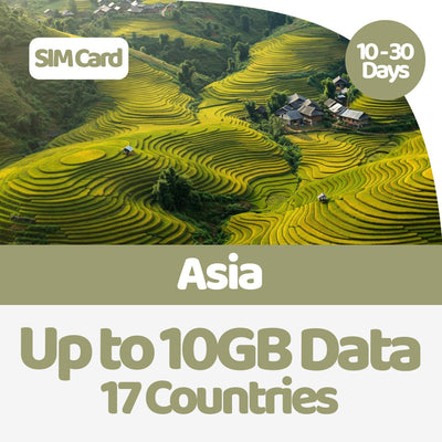 Asia Data SIM | 3GB-10GB