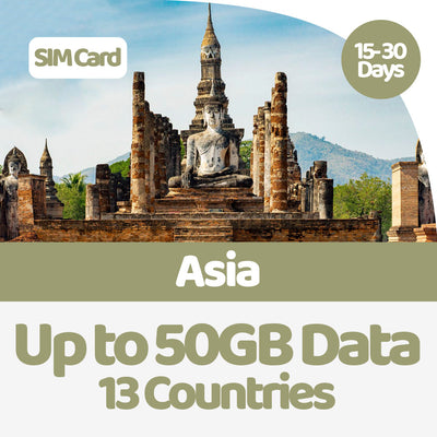 Asia Data SIM | 5GB-50GB