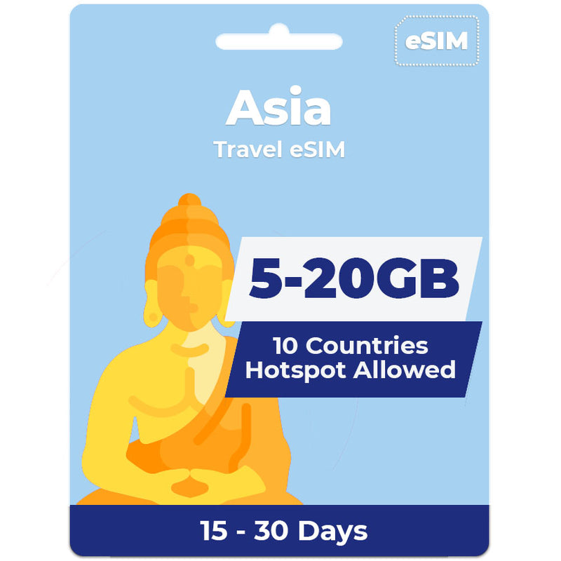 Asia eSIM | 5-20GB