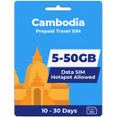 Cambodia Data SIM | 5GB-50GB