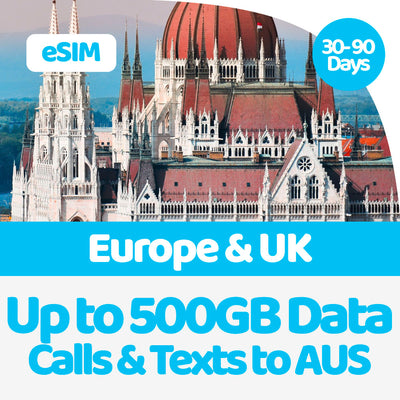 Europe eSIM Orange | 20GB-500GB