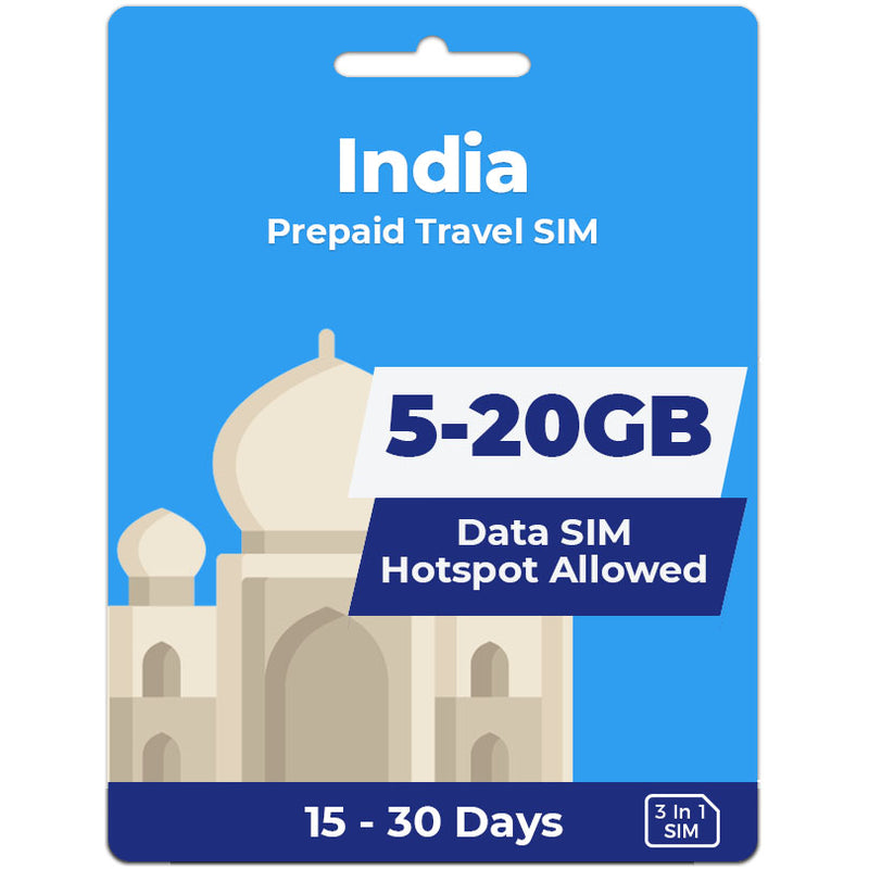 India Data SIM | 5GB-20GB