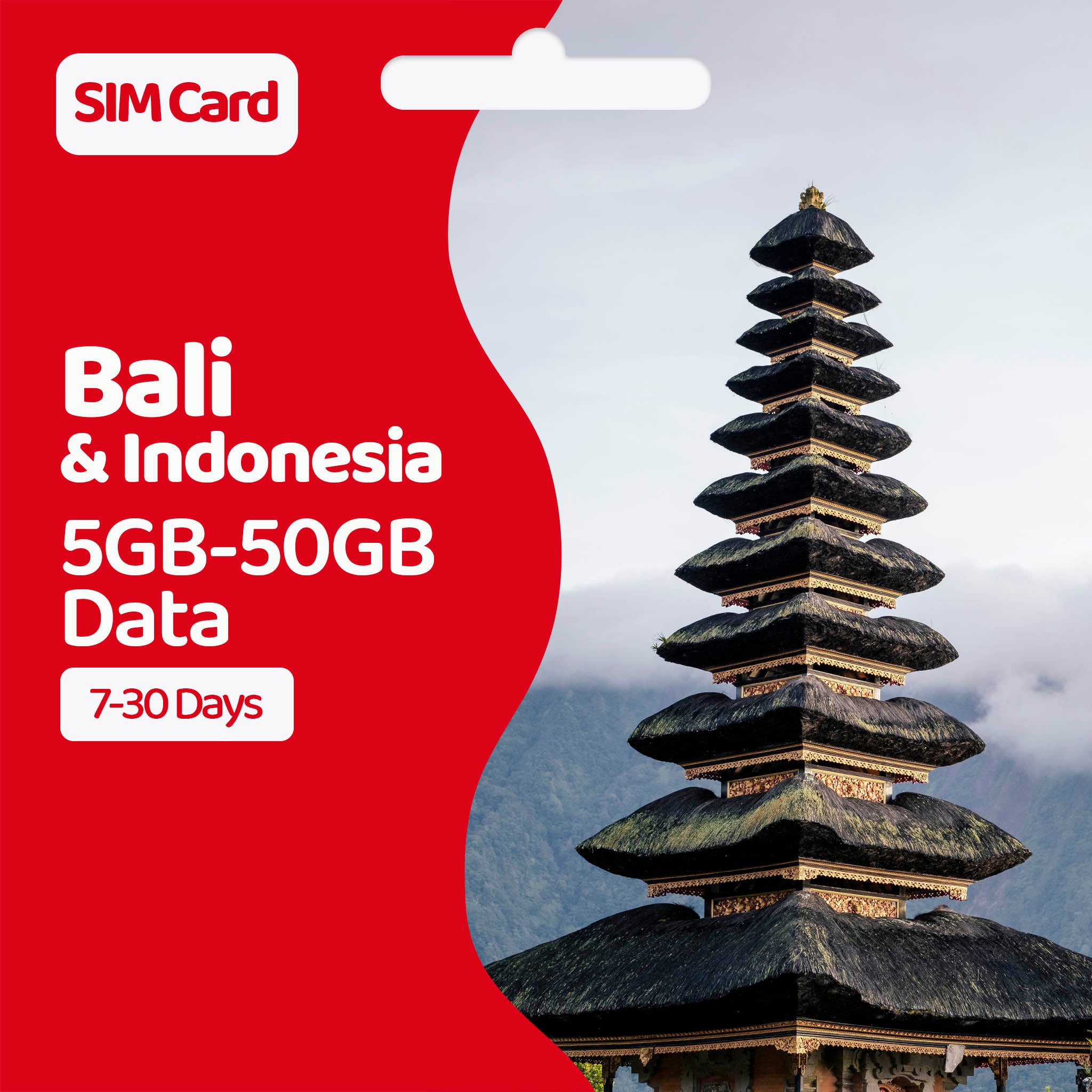 Indonesia Data SIM | 5GB-50GB Data – Prepaid SIMs