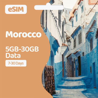 Morocco eSIM | 5GB-30GB