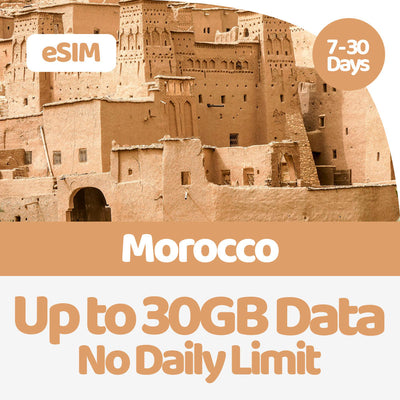 Morocco eSIM | 5GB-30GB