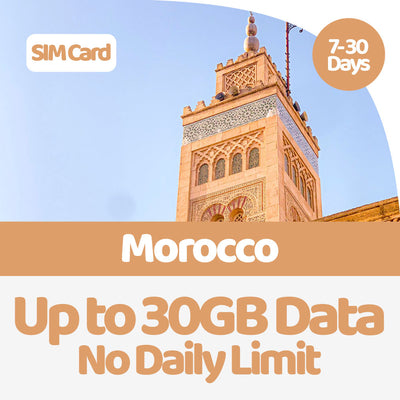 Morocco Data SIM | 5GB-30GB