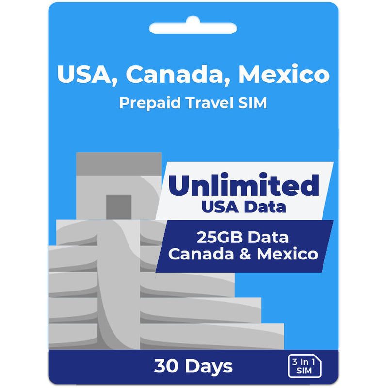 North America AT&T SIM Card | 30 Day | Unlimited Data