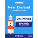 New Zealand Travel SIM Card | 30 Day | Unlimited Data