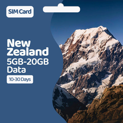 New Zealand Data SIM | 5GB-20GB