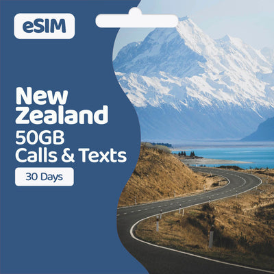New Zealand eSIM | 30 Day | 50GB