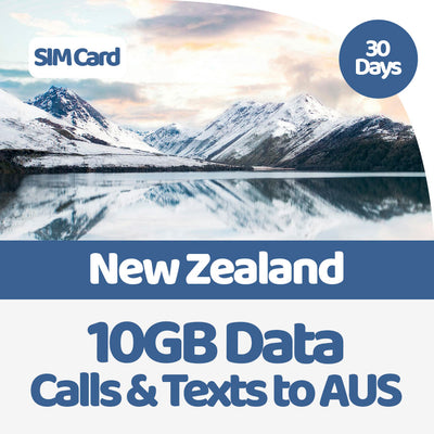 New Zealand Travel SIM Card | 30 Day | 10GB