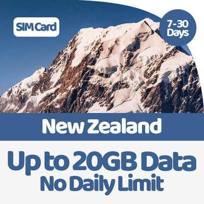 New Zealand Data SIM | 5GB-20GB
