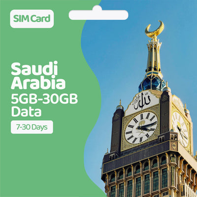 Saudi Arabia Data SIM | 5GB-30GB