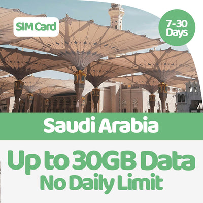 Saudi Arabia Data SIM | 5GB-30GB