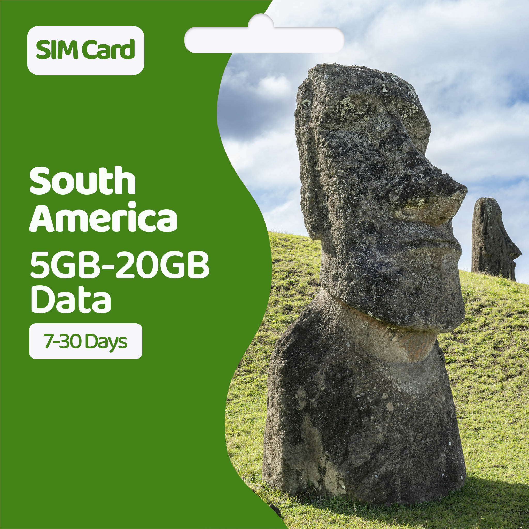 South America Data SIM | 5GB-20GB Data – Prepaid SIMs