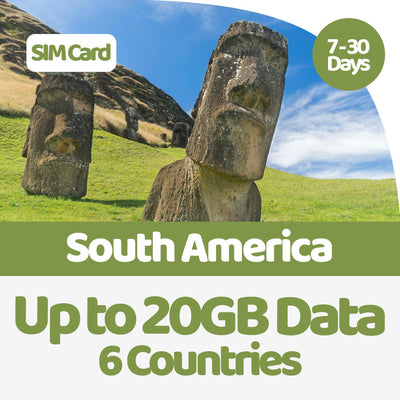 South America Data SIM | 5GB-20GB