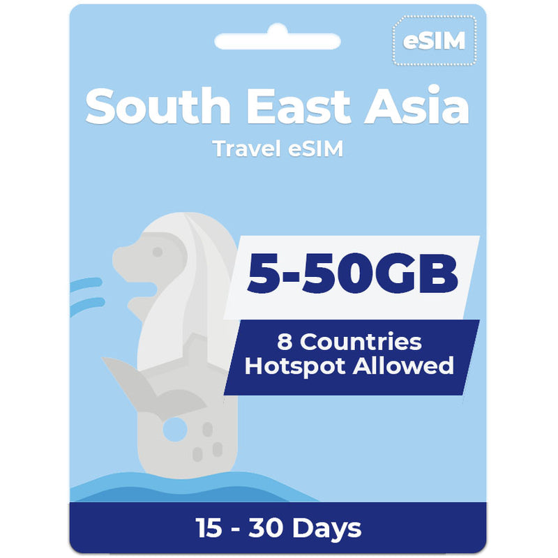 South East Asia eSIM | 5GB-50GB
