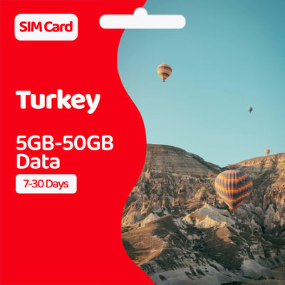 Turkey Data SIM | 5GB-50GB