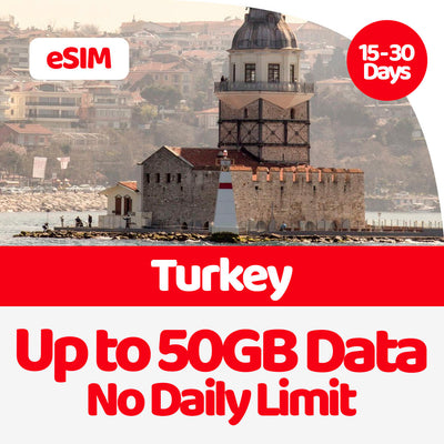 Turkey eSIM | 5GB-50GB