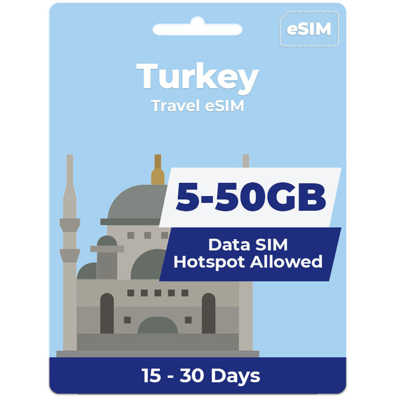 Turkey eSIM | 5GB-50GB