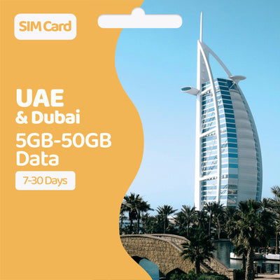 UAE & Dubai Data SIM | 5-50GB
