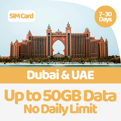 UAE & Dubai Data SIM | 5GB-50GB