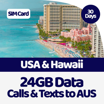 USA Travel SIM Card | 30 Day | 24GB