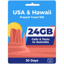 USA Travel SIM Card | 30 Day | 24GB