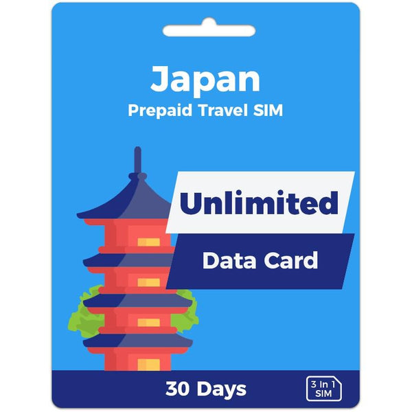Japan Travel SIM Card | 30 Day | Unlimited Data-Prepaid SIMs