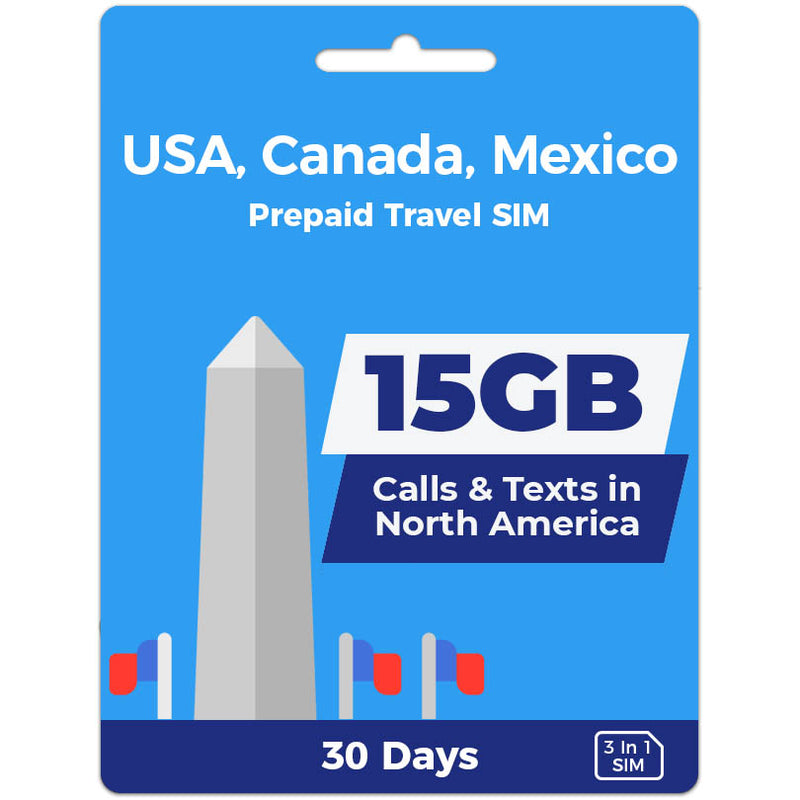 USA AT&T Travel SIM Card | 30 Day | 15GB
